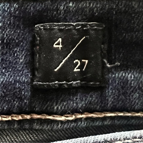 Lucky Brand Bridgette Skinny Jeans Women's 4/27 Blue Frayed Mid Rise Distressed - Picture 12 of 15